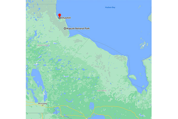 Map of Churchill Manitoba