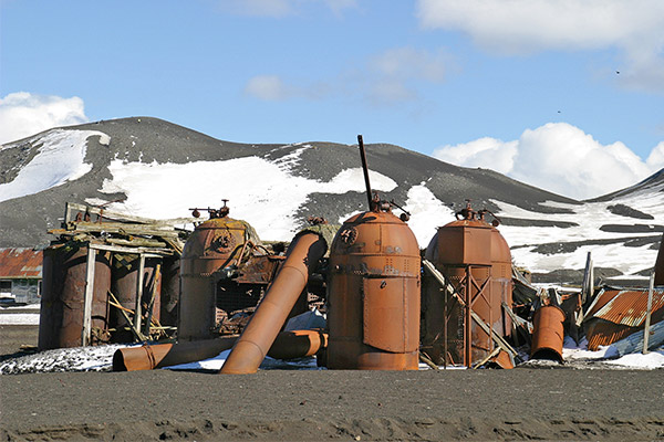 Whaling Station at Deception Island photo credit W. Bulach