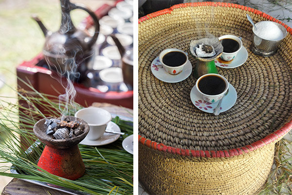 Ethiopian coffee ceremony