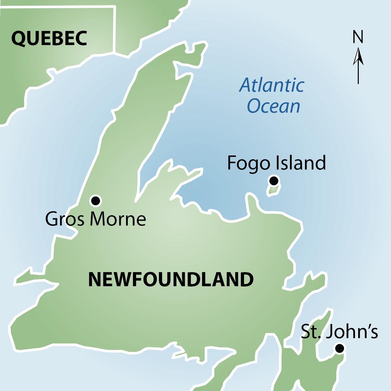 Newfoundland map