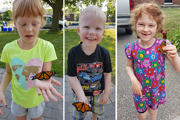 Kids with Monarchs