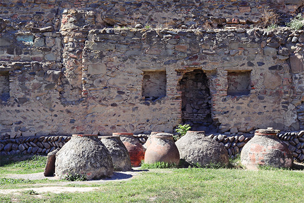 Kvevri are large earthenware vessels used for the fermentation, storage and ageing of traditional Georgian wine. 