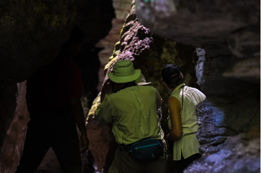 Searching a cave for Oilbirds