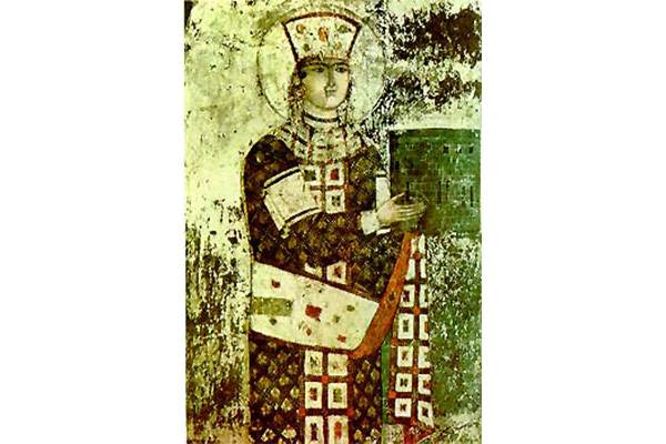 Queen Tamar fresco at Vardzia