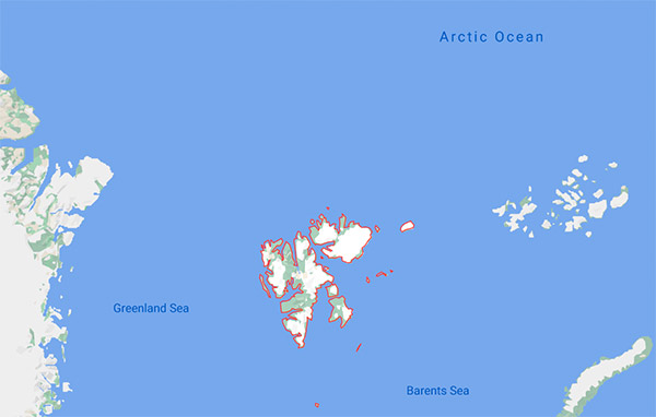 Svalbard map