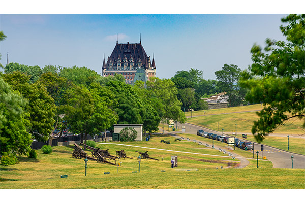 Castle of Frontenac from the plaines d’Abraham