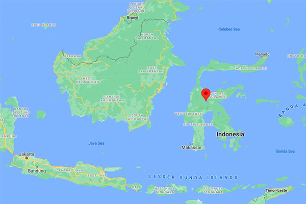 Sulawesi map