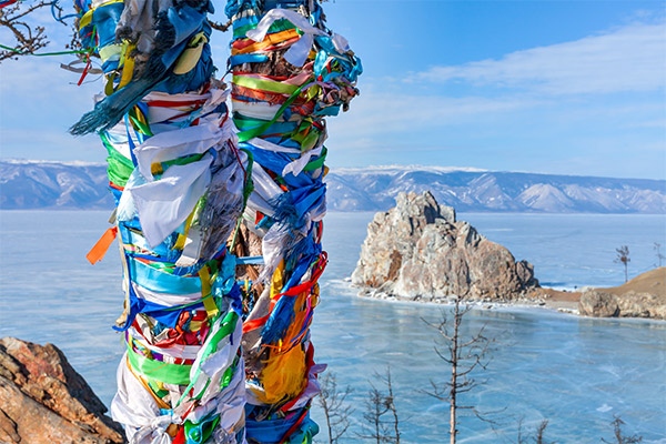 Olkhon Island on Baikal Lake