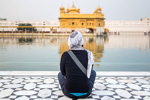 Sitting by the Golden temple, Amritsar
