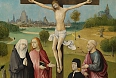 Hieronymus Bosch Crucifixion with a donor at Royal Museums of Fine Arts