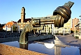 The Knotted Gun, also known as Non-Violence, a sculpture in Malmo by Swedish artist Carl Fredrik Reuterswärd