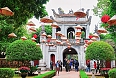 Courtyard of Temple of Literature in Hanoi