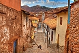 Typical old street in central Cusco