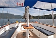 S/V Island Odyssey's shaded deck