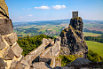 Ruins of Trsoky Castle in Liberec, Czech Republic