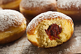 Raspberry Polish Paczki Donut