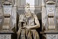 Michelangelo's Moses in Rome at Basilica of San Pietro in Vincol, Rome (Photo credit: Livioandronico2013)