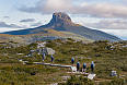 Hiking at Cradle Mountain trail