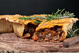 Tasmania's famous National Pie (also called as Meat Pie)