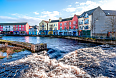 View of Sligo town from Hyde Bridge over the Garavogue (or Garvoge) river