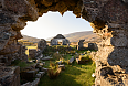 Monastic ruins at Glendalough in Wicklow Mountains