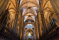 Interiors of the Santa María del Mar Church, Barcelona