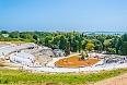 Ruins of the Greek theatre in Syracusa