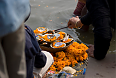 People offering prayers to mother Ganga