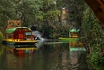 Boats on Xochimilco canals