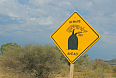 Beware of Baobab sign in Toilara (Photo credit: Pete Read)