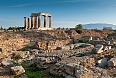 Temple of Apollo amidst the ruins of Ancient Corinth
