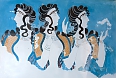Aged fresco in Knossos