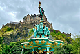 Ross Fountain with a view of Edinburgh Castle (Photo credit: Vishwa J)