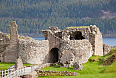 Ruins of Urquhart Castle at Loch Ness 