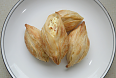 Maltese savoury pastry Pastizzi filled with ricotta cheese