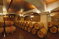 Wine barrels at Grover Zampa Vineyard, Nashik