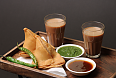 Chai (tea) and samosas