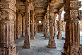 Stone carvings at the mosque in Qtub Minar, Delhi