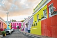 Colourful homes in the historic Bo-Kaap neighborhood in Cape Town