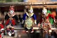 Traditional string puppet dolls
