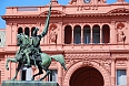 General Belgrano monument in front of Casa Rosada in Buenos Aires