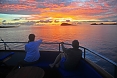 Enjoying the sunrise at Gardner Bay (photo: Chris Earley)