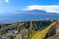 View of Mt. Etna from Taormina